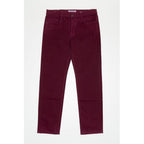 Bordeaux Cotton Slim Fit Jeans