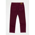 Bordeaux Cotton Slim Fit Jeans