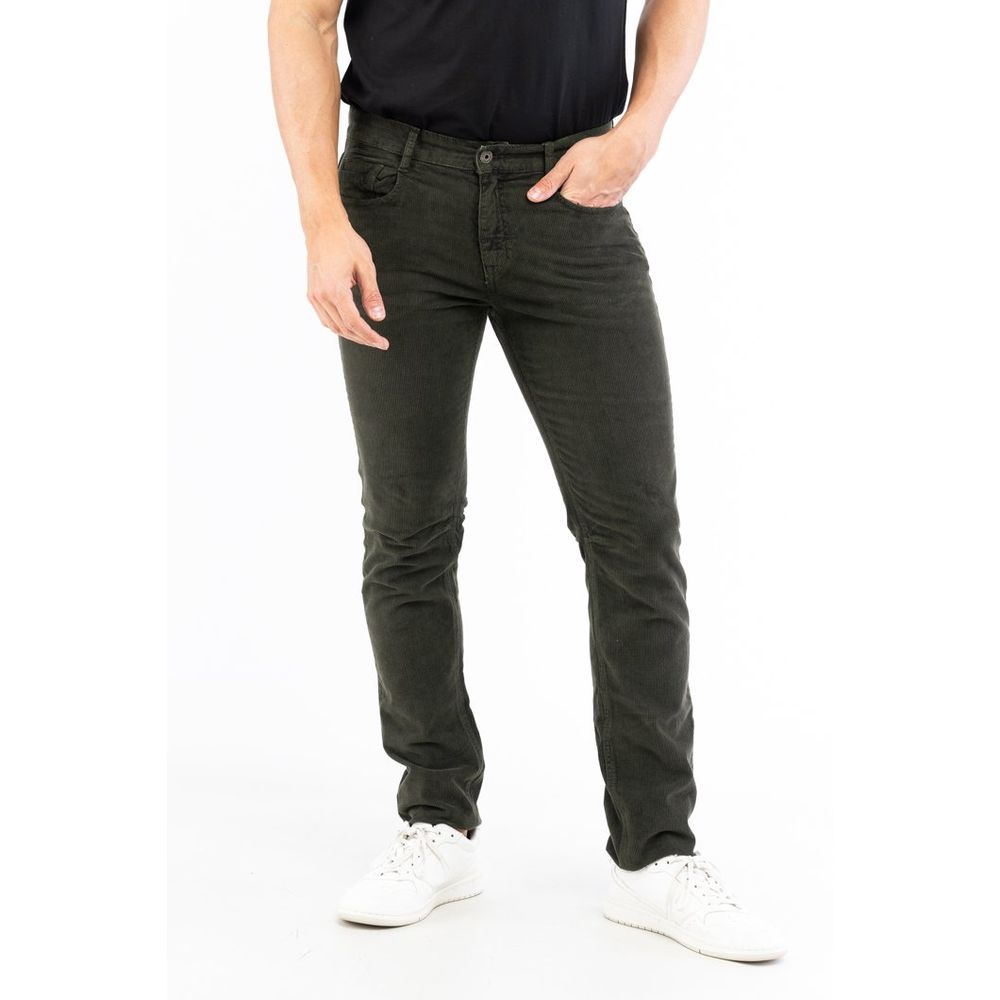 Bicolor Cotton Casual Pants