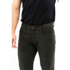 Bicolor Cotton Casual Pants