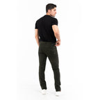 Bicolor Cotton Casual Pants