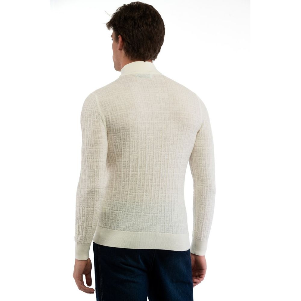 White Wool Turtleneck