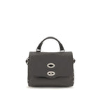 Gray Calf Leather Bos Taurus Handbag