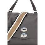 Gray Calf Leather Bos Taurus Handbag