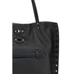 Black Calf Leather Bos Taurus Shoulder Bag