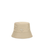 Beige Polyamide Bucket Hat