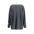 Gray Marabou Sweatshirt