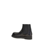 Black Calf Leather Bos Taurus Chelsea Boots