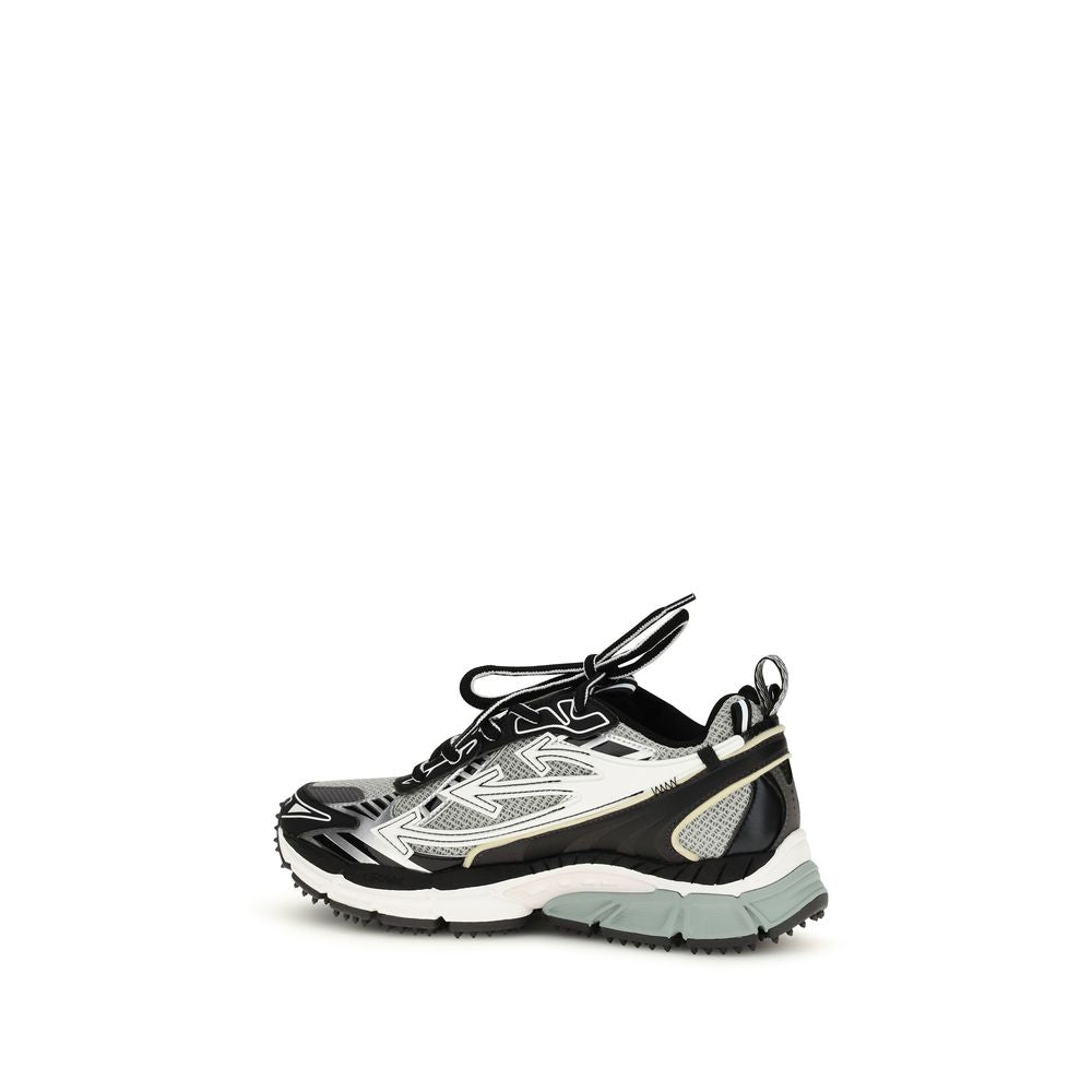 Gray Polyester Athletic Sneakers