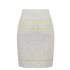 Grey Silk Women Skirt