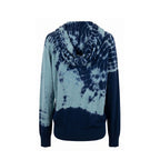 Blue Cotton Women Sweatshirt