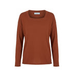 Brown Cotton Women's Sweater