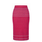 Purple Silk Women Skirt