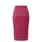 Purple Silk Women Skirt