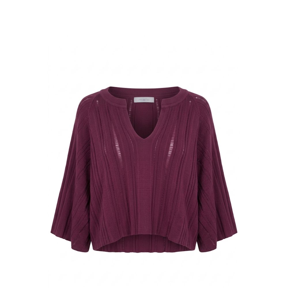 Purple Cotton Women Sweater