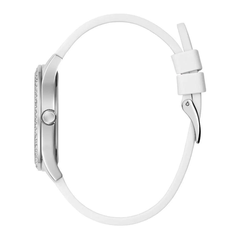 White Synthetic Dress Watch