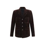 Brown Cotton Blazer