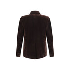 Brown Cotton Blazer