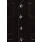 Brown Cotton Blazer