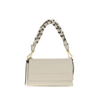 Beige Calf Leather Bos Taurus Shoulder Bag
