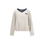 Beige Recycled Polyester Sweatshirt