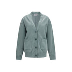 Gray Cotton Cardigan