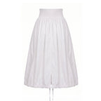 White Polyamide Women Skirt