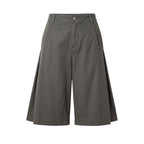 Grey Cotton Women Shorts