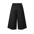 Black Cotton Women Shorts