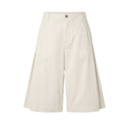White Cotton Women's Shorts