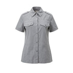 Grey Cotton Women Shirt