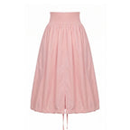 Pink Polyester Women Skirt