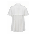 White Cotton Women Shirt