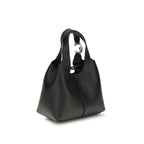 Black Calf Leather Bos Taurus Handbag