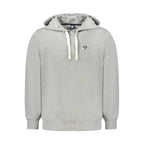 Gray Cotton Mens Sweater Hoodie
