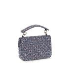 Blue Fabric Shoulder Bag