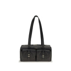 Black Calf Leather Bos Taurus Shoulder Bag