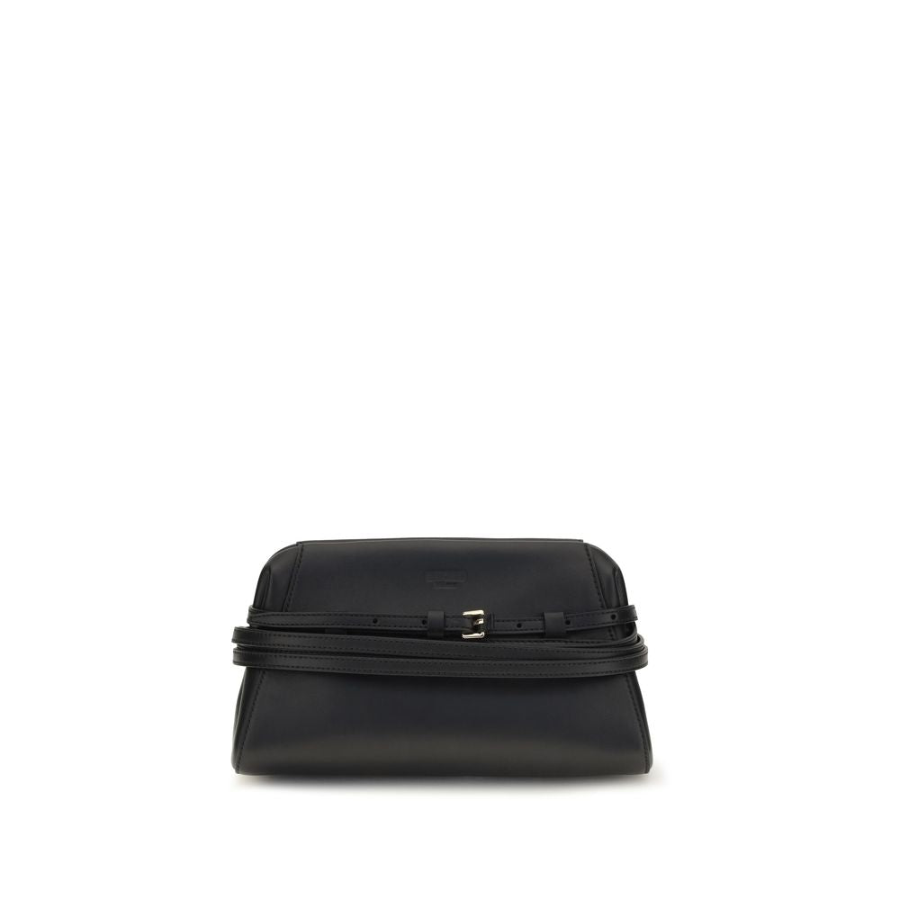 Black Goatskin Shoulder Bag