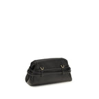Black Goatskin Shoulder Bag