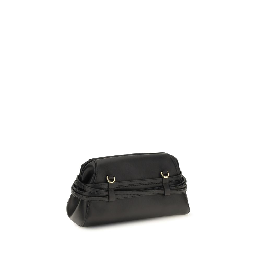 Black Goatskin Shoulder Bag