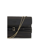 Black Goatskin Shoulder Bag