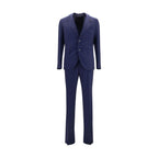Blue Wool Oves Aries Two-Piece Suit