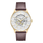 Brown Leather Dress Watch