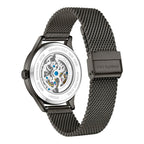 Gray Stainless Steel Dress Watch