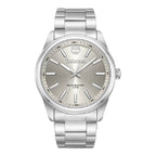 Gray Stainless Steel Dress Watch
