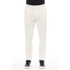Beige Cotton Men's Pant