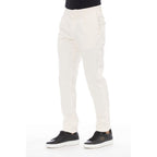 Beige Cotton Men's Pant