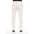 Beige Cotton Men's Pant