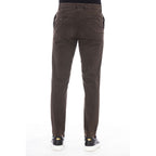 Brown Cotton Men Pants