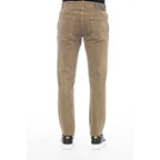 Green Cotton Men Pant